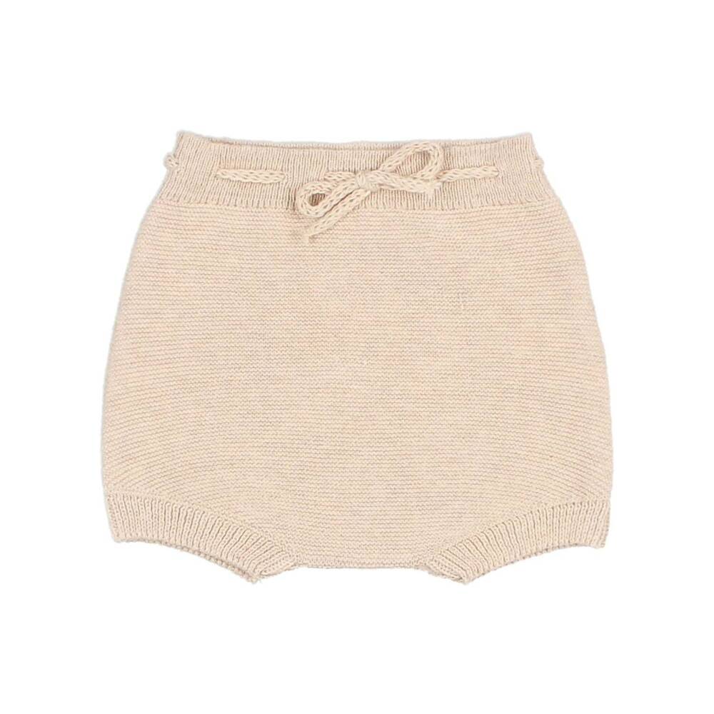 NEW BÚHO kid's knit bloomers short in sand